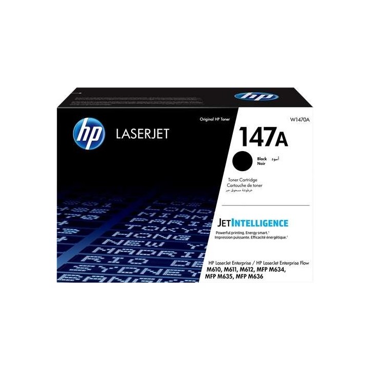HP W1470A Preto Toner Original - 147A