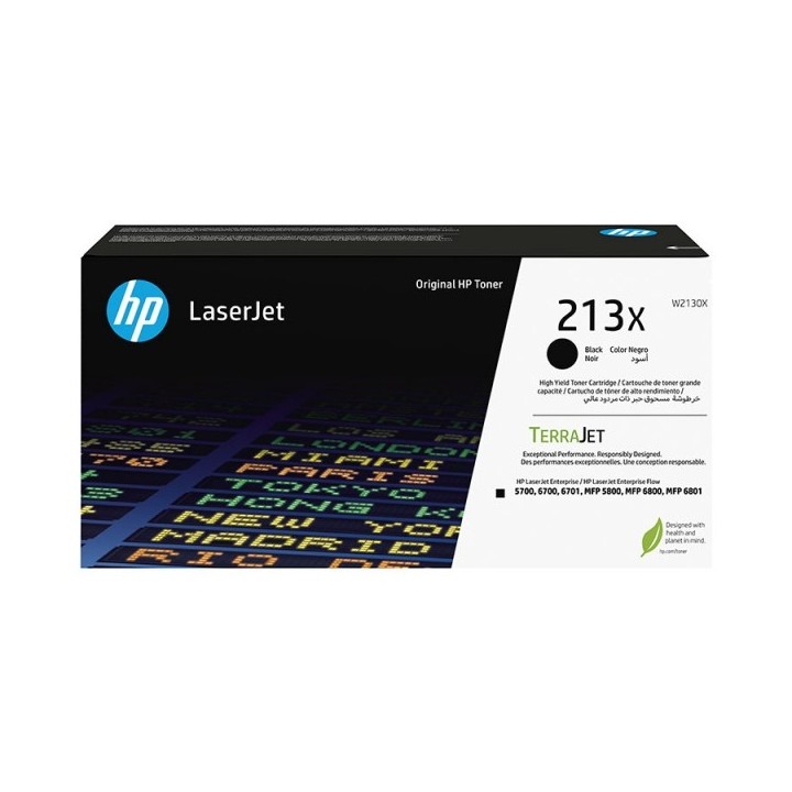 HP W2130X Preto Toner Original - 213X
