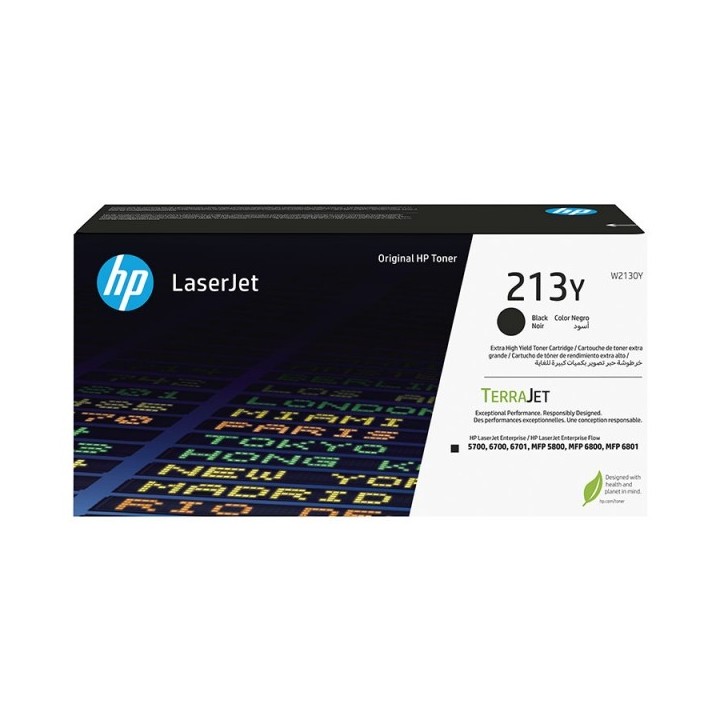 HP W2130E Preto Toner Original - 213E