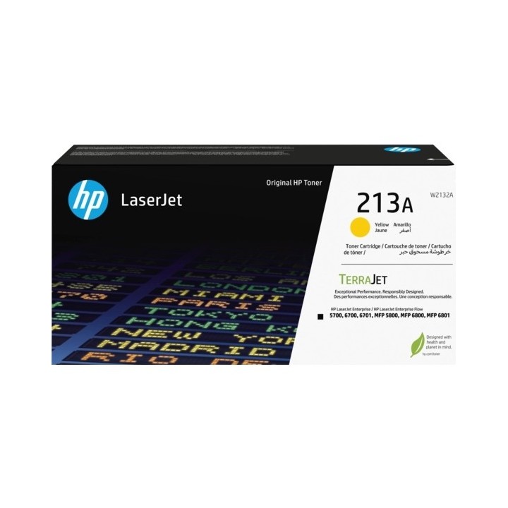 HP W2132A Amarelo Toner Original - 213A