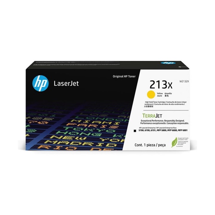 HP W2132X Amarelo Toner Original - 213X