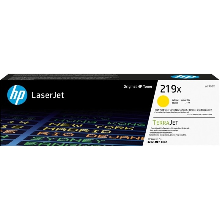 HP W2192X Amarelo Toner Original - 219X