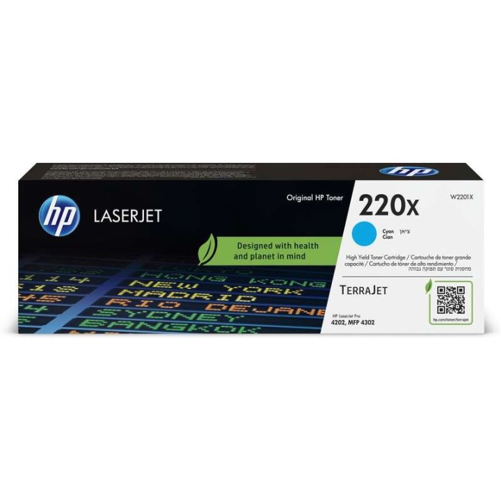 HP W2201X Ciano Toner Original - 220X