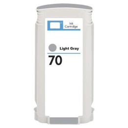 HP 70 Cinzento Claro Tinteiro Pigmentada Compatível