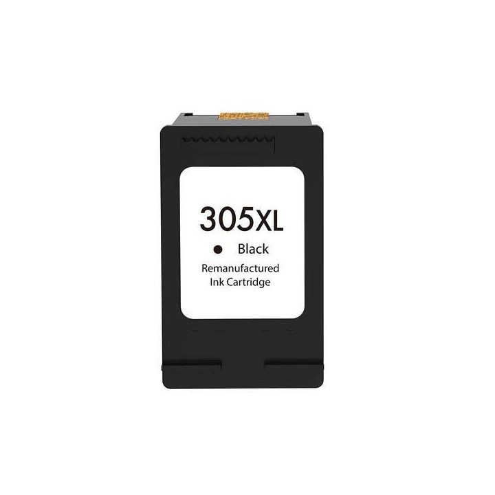 HP 305XL Preto Tinteiro - Muestra Nivel de Tinta Remanufaturado
