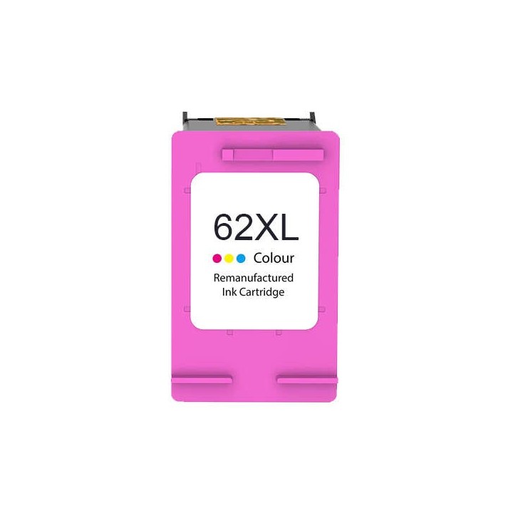 HP 62XL Cor Tinteiro Remanufaturado