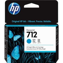 HP 712 Ciano Tinteiro Original - 3ED67A