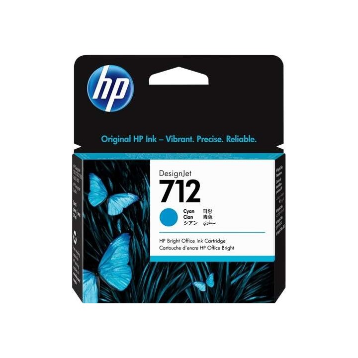 HP 712 Ciano Tinteiro Original - 3ED67A