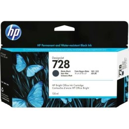 HP 728 Preto Mate Tinteiro Original - 3WX25A