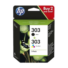 HP 303 Preto + Cor Pack de 2 Tinteiros Originais - 3YM92AE