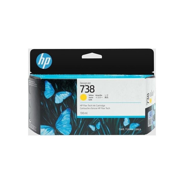 HP 498N7A Amarelo Tinteiro Original - 738