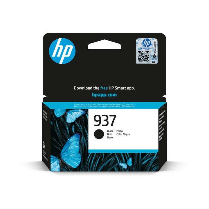 HP 937 Preto Tinteiro Original - 4S6W5NE