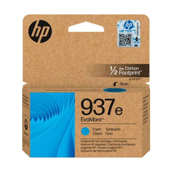 HP 937e XL Ciano Tinteiro Original - 4S6W6NE