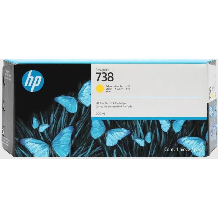 HP 676M8A Amarelo Tinteiro Original - 738