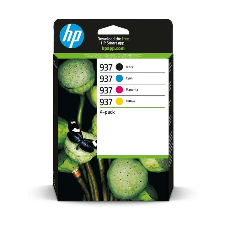 HP 937 Pack de 4 Cartuchos de Tinta Originais - 6C400NE