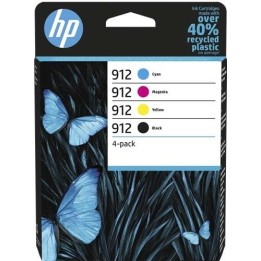 HP 912 Pack de 4 Cartuchos de Tinta Originais - 6ZC74AE