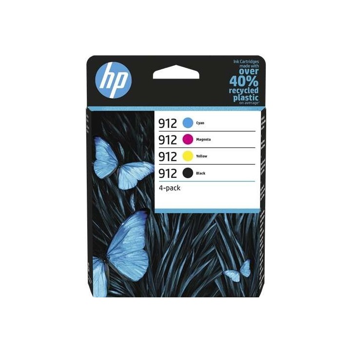 HP 912 Pack de 4 Cartuchos de Tinta Originais - 6ZC74AE
