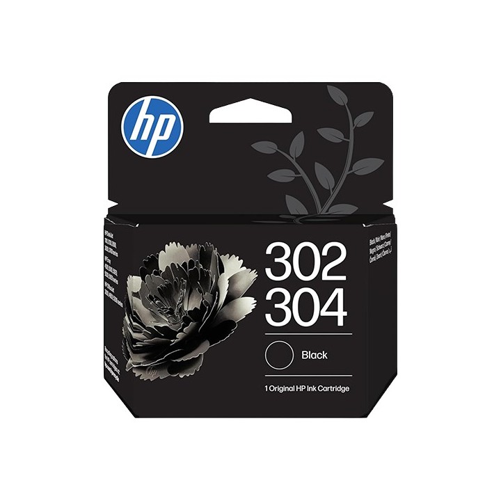 HP 302/304 Preto Tinteiro Original - B7RT7AE/F6U66AE/N9K06AE
