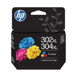 HP 302XL/304XL Cor Tinteiro Original - B7RT8AE/F6U67AE/N9K07AE