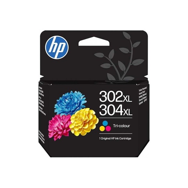 HP 302XL/304XL Cor Tinteiro Original - B7RT8AE/F6U67AE/N9K07AE