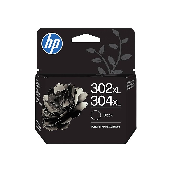 HP 302XL/304XL Preto Tinteiro Original - B7RT9AE/F6U68AE/N9K08AE