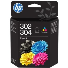HP 302/304 Preto + Cor Pack de 2 Tinteiros Originais - B82L1AE/X4D37AE