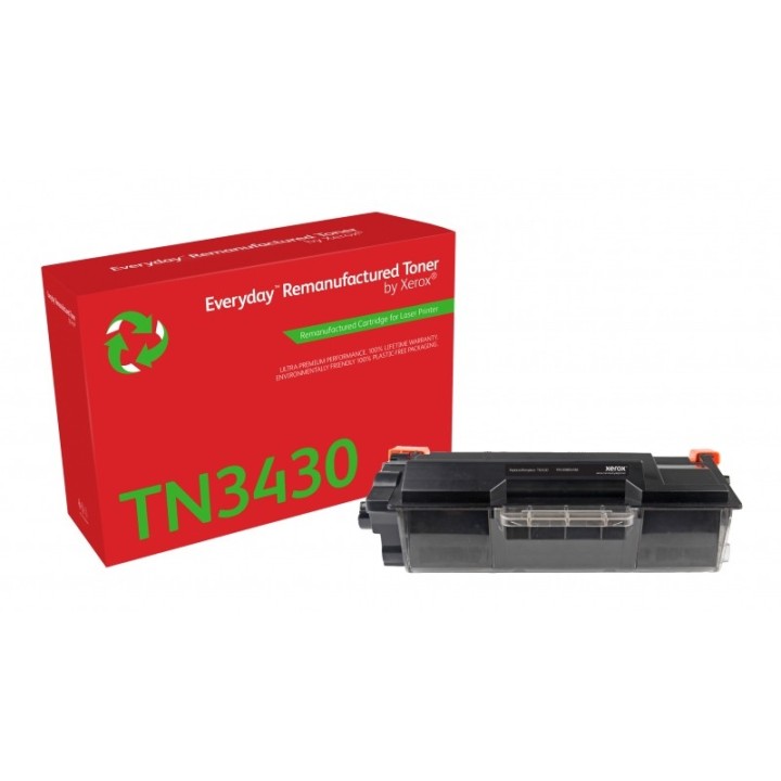 Xerox Everyday Brother TN3430 Preto Toner Remanufaturado - 006R04586