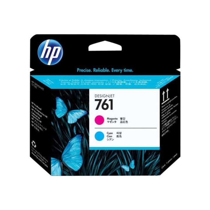 HP 761 Cabeça de Impressão Original - Ciano e Magenta - CH646A