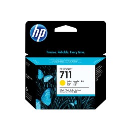 HP 711 Amarelo Pack de 3 Tinteiros Originais - CZ136A