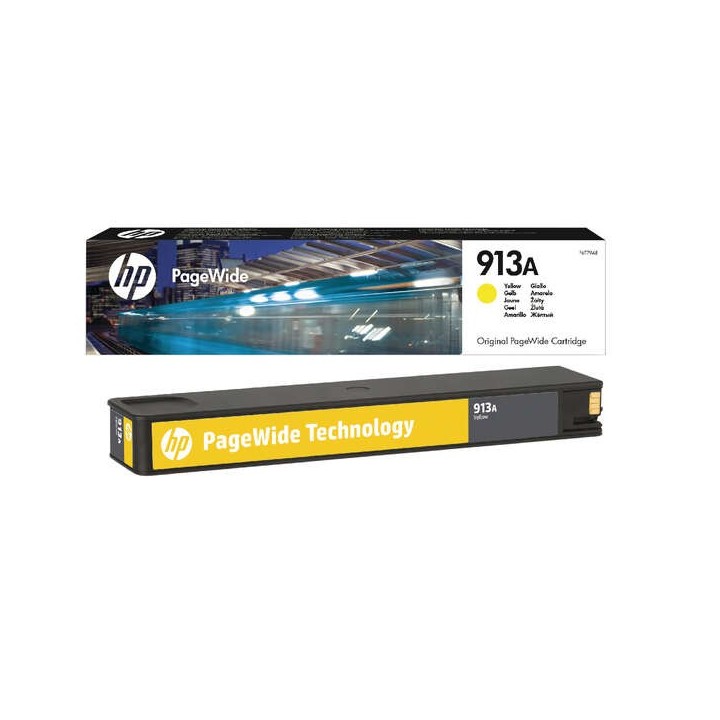 HP 913A Amarelo Tinteiro Original - F6T79AE