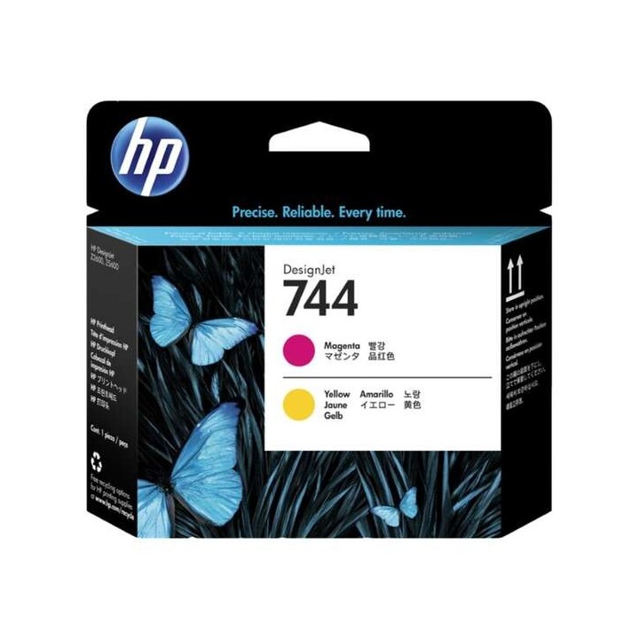 HP 744 Magenta/Amarelo Cabeça de Impressão Original - F9J87A