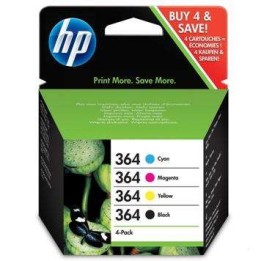 HP 364 Pack de 4 Cartuchos de Tinta Originais - N9J73AE