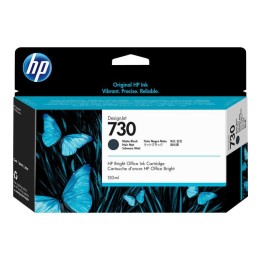 HP 730 Preto Mate Tinteiro Original - P2V65A