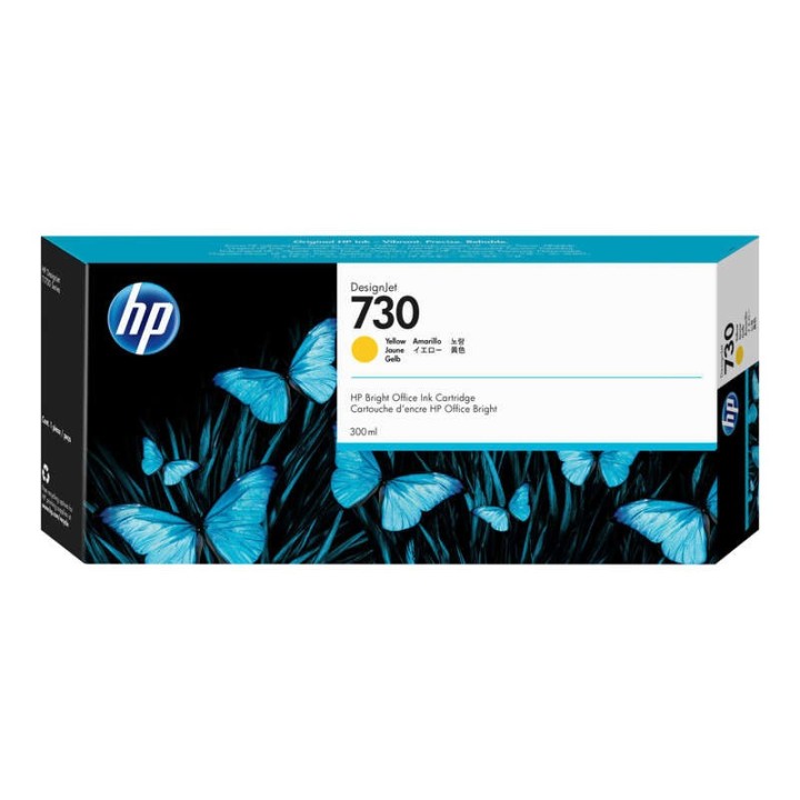 HP 730 Amarelo Tinteiro Original - P2V70A