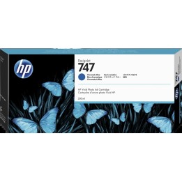 HP 747 Azul Tinteiro Original - P2V85A