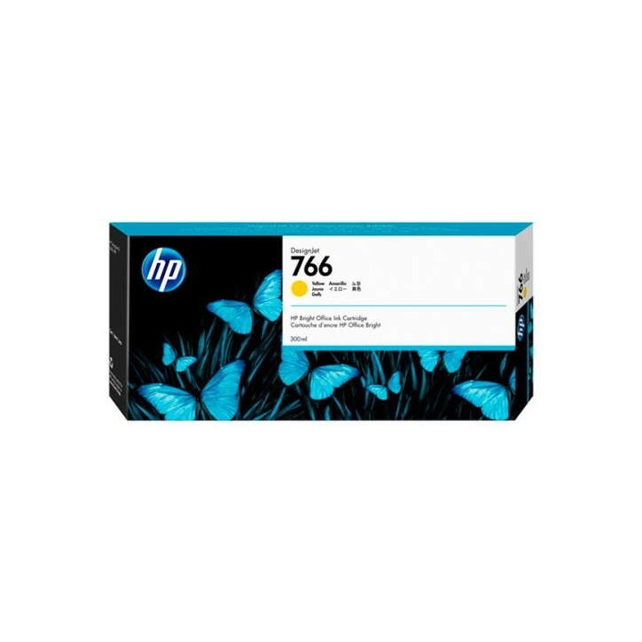 HP 766 Amarelo Tinteiro Original - P2V91A