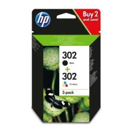 HP 302 Preto + Cor Pack de 2 Tinteiros Originais - X4D37AE