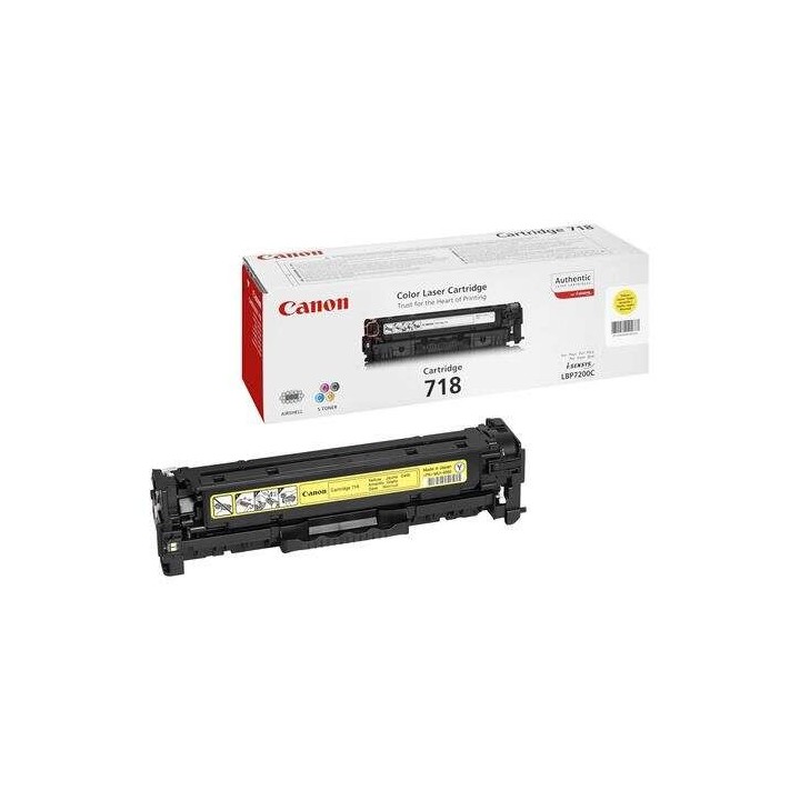 Canon 718 Amarelo Toner Original - 2659B002/2659B014