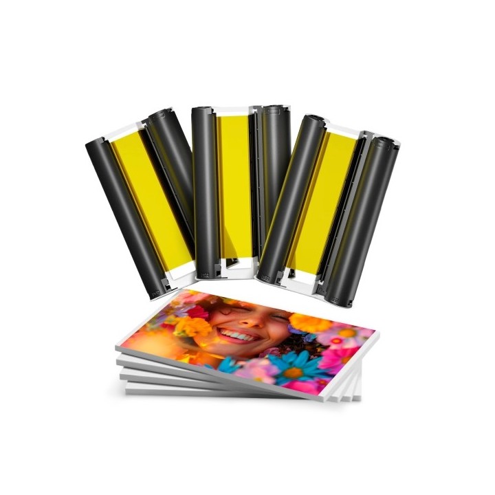 Canon KP108IN Pack de Tinta Compatível e 108 Folhas Papel Fotográfico,