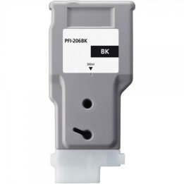 Canon PFI206 Preto Tinteiro Pigmentada Compatível - 5303B001/PFI-206BK