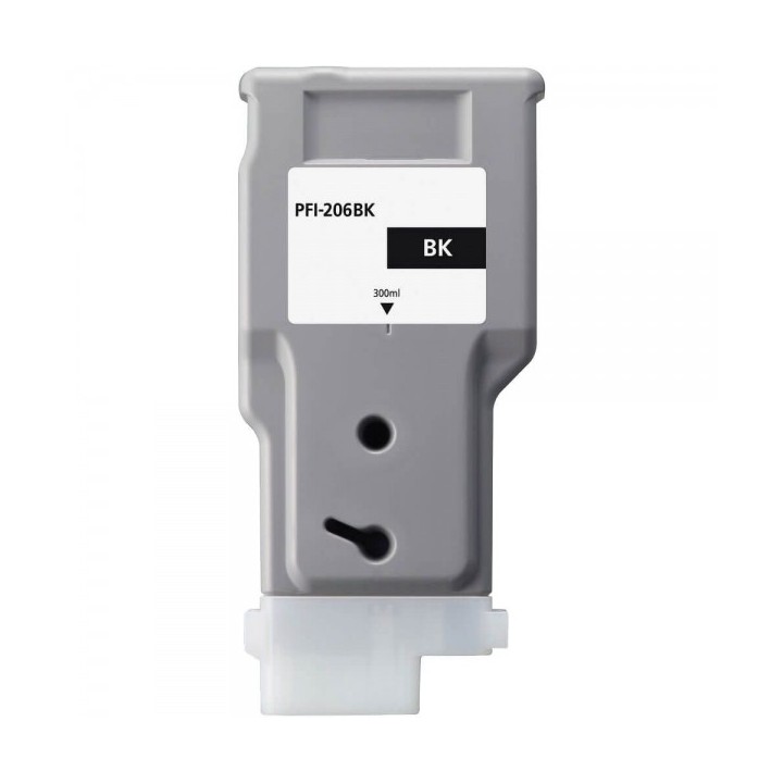 Canon PFI206 Preto Tinteiro Pigmentada Compatível - 5303B001/PFI-206BK