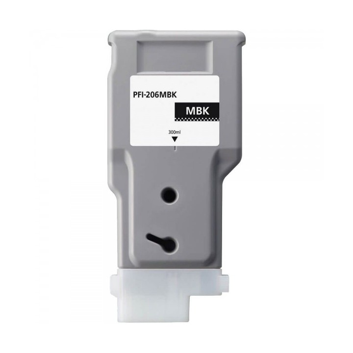 Canon PFI206 Preto Mate Tinteiro Pigmentada Compatível - 5302B001/PFI-