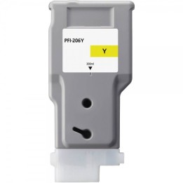 Canon PFI206 Amarelo Tinteiro Pigmentada Compatível - 5306B001/PFI-206