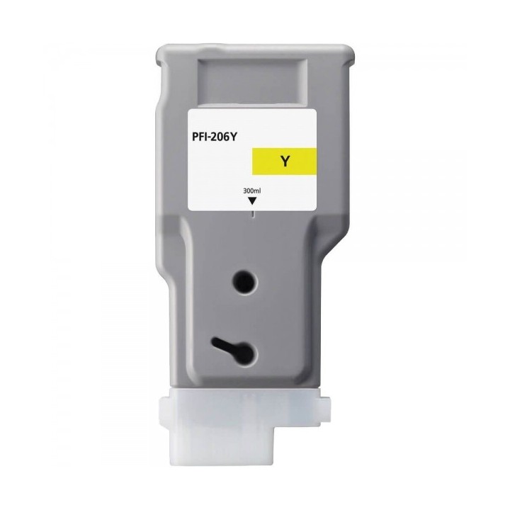 Canon PFI206 Amarelo Tinteiro Pigmentada Compatível - 5306B001/PFI-206