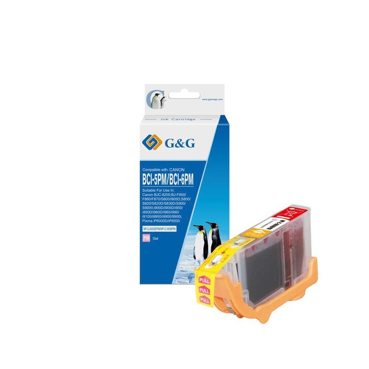 G&G Canon BCI6/BCI5/BCI3 Magenta Photo Tinteiro Compatível