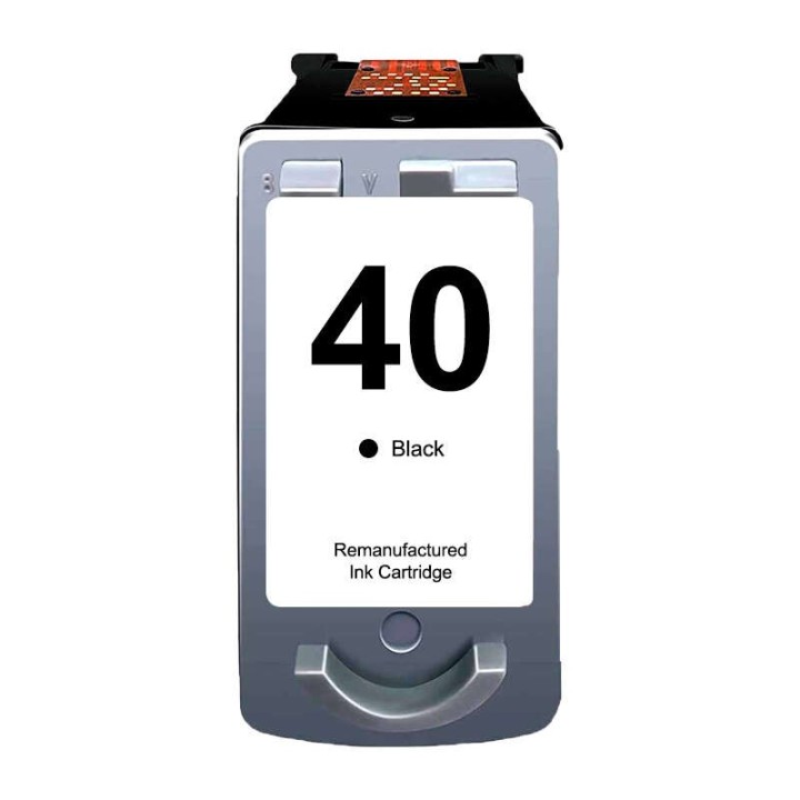 Canon PG40/PG50/PG37 Preto Tinteiro Remanufaturado - Muestra Nivel de