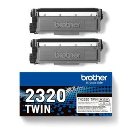 Brother TN2320 Preto Pack de 2 Toners Originais - TN2320TWIN