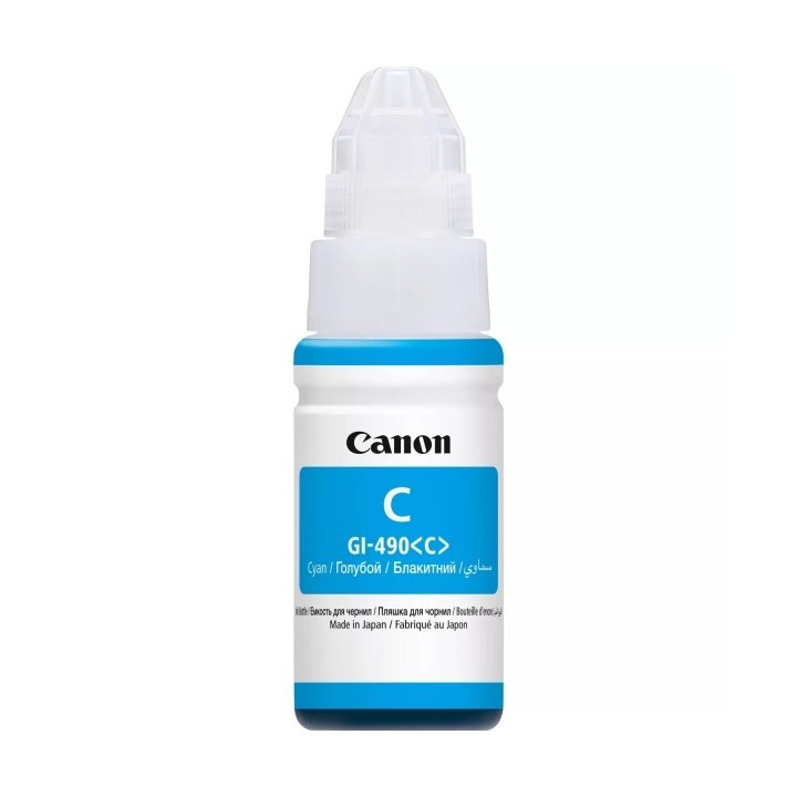 Canon GI490 Ciano Frasco de Tinta Original - GI490C/0664C001