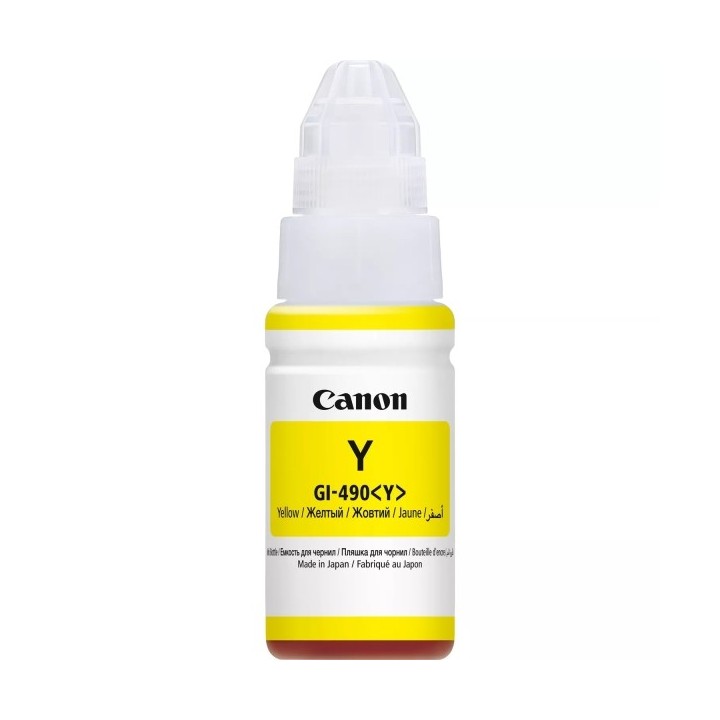 Canon GI490 Amarelo Frasco de Tinta Original - GI490E/0666C001
