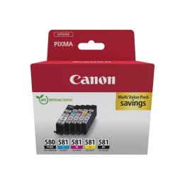 Canon PGI580/CLI581 Pack de 5 Cartuchos de Tinta Originais - 2078C007